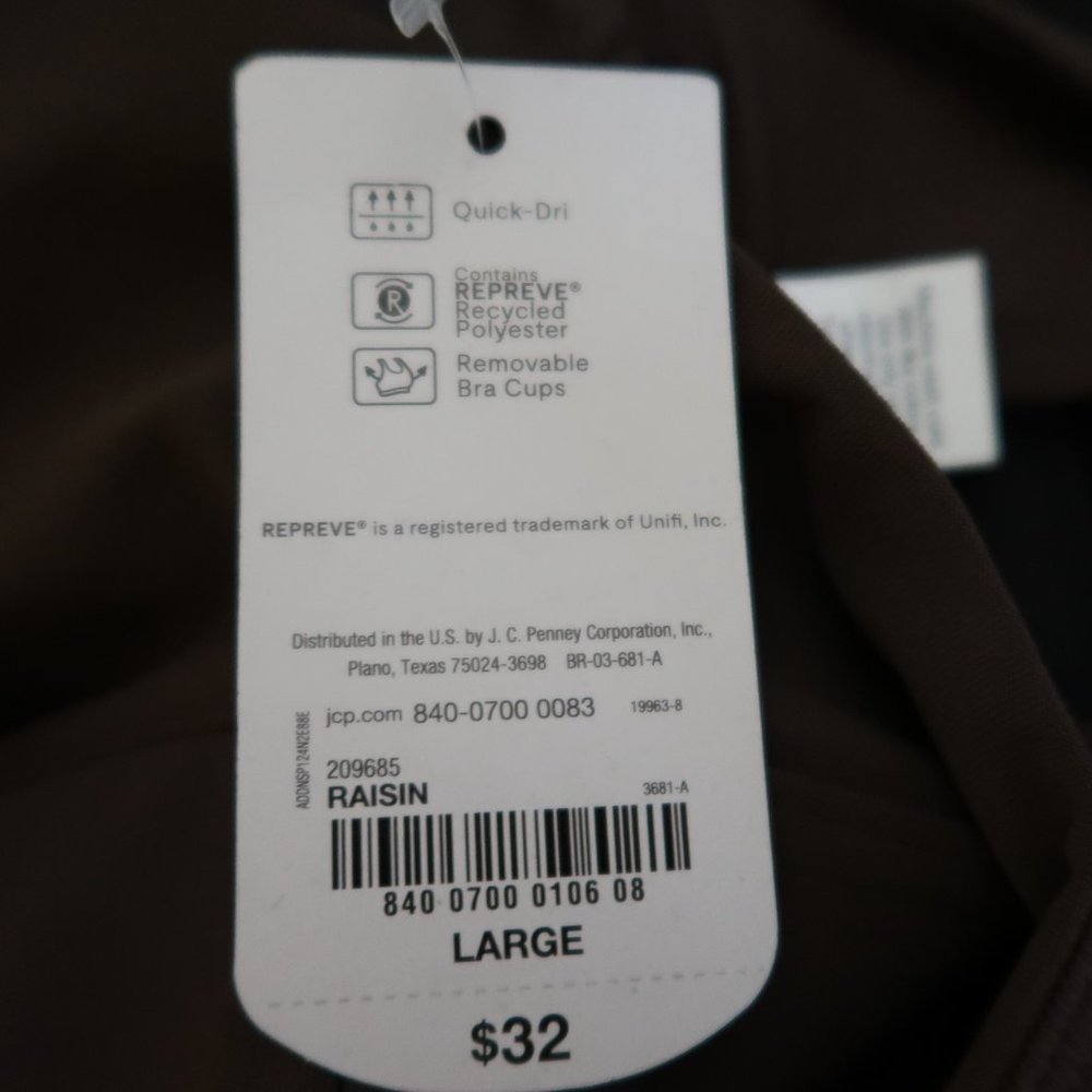 Xersion Raisin Medium Support Racerback Sports Bra - Large - Picture 6 of 9